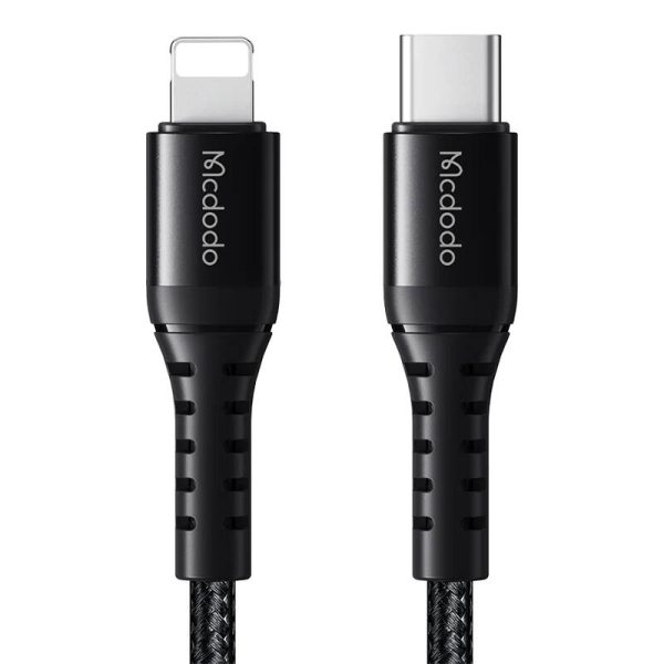 Cable USB-C to lightning Mcdodo CA-5630, 36W, 0.2m (black) - Image 2