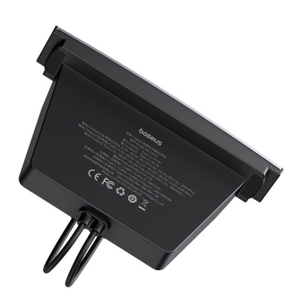 Hub Baseus T-Space with USB-C to USB-C cables for Tesla Cars (black) - Image 5