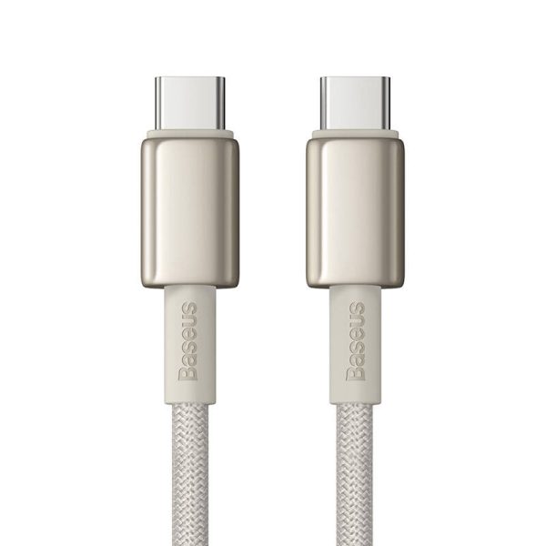 Cable USB-C do USB-C Baseus Tungsten Gold, 100W, 1m (złoty) - Image 2