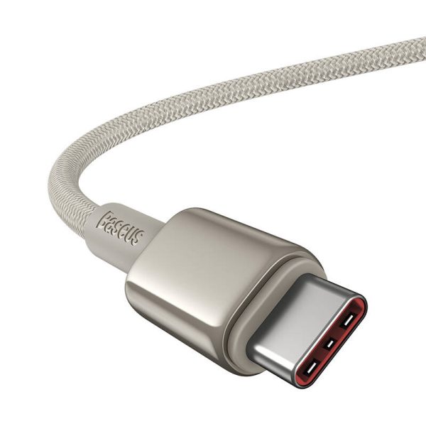 Cable USB-C do USB-C Baseus Tungsten Gold, 100W, 1m (złoty) - Image 4