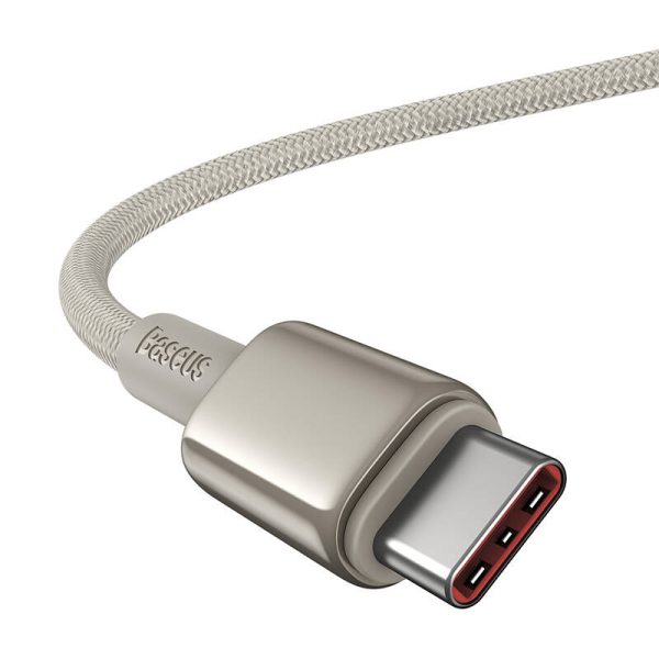 Cable USB-C do USB-C Baseus Tungsten Gold, 100W, 2m (złoty) - Image 5
