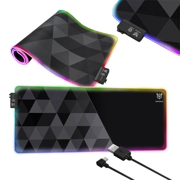 ONIKUMA MP006 RGB Mousepad (Black) — изображение 3