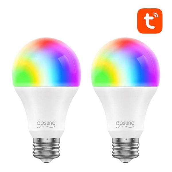 Smart Bulb WiFi RGB LED Gosund WB4-2 E27 (2-pack) Tuya — изображение 2