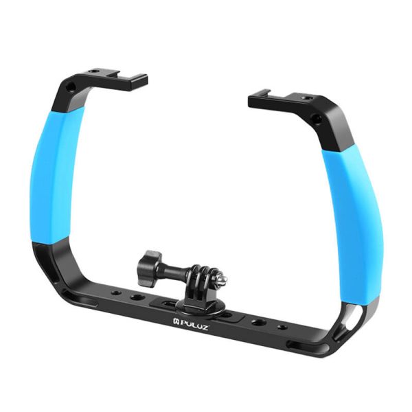 PULUZ dive mount for sports cameras (including Insta360 GO3 / X3) (blue)