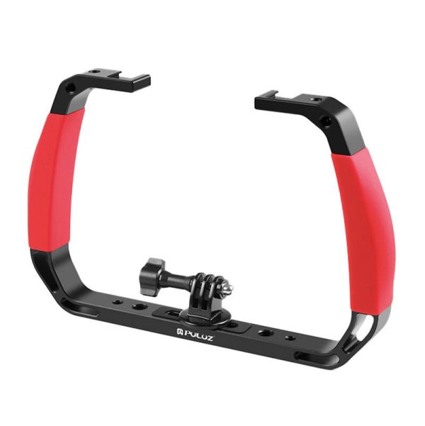 PULUZ dive mount for sports cameras (including Insta360 GO3 / X3) (red)