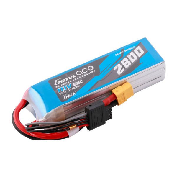 Gens ace G-Tech Soaring 2800mAh 11.1V 60C 3S1P LiPo XT60 — изображение 2