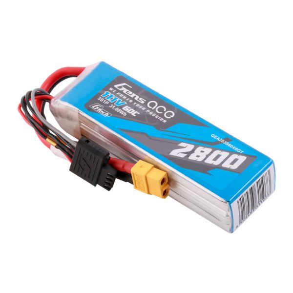 Gens ace G-Tech Soaring 2800mAh 11.1V 60C 3S1P LiPo XT60 — изображение 3