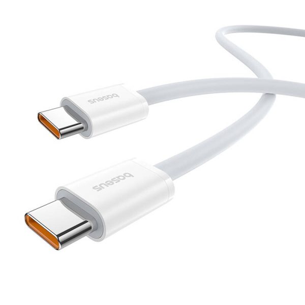 Kabel szybkiego ładowania USB-C do USB-C Baseus Superior 2 100W 2m (biały) - Image 4