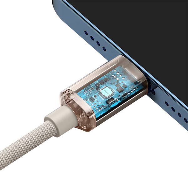 Kabel USB-C do iP Baseus Crystal Shine,  20W, 1.2m (różowy) — изображение 4