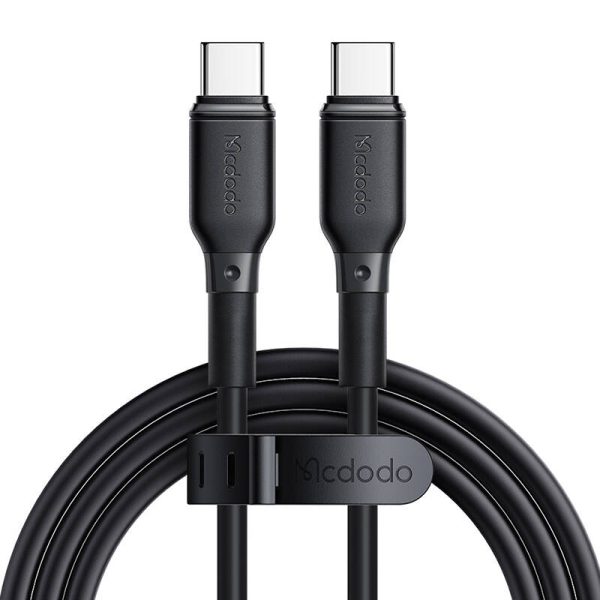 GaN Mcdodo CH-1543 network charger, 2x USB-C, 1x USB, 67W + USB-C to USB-C 2m cable (black) — изображение 3