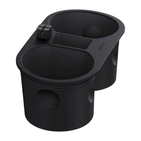 Baseus T-Space cup holder for Tesla (black) - Image 2