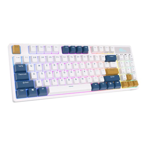 Wireless mechanical keyboard Royal Kludge RK89 RGB, Lemon switch (white) - Image 6