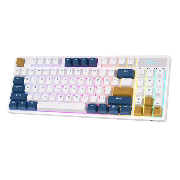 Wireless mechanical keyboard Royal Kludge RK89 RGB, Lemon switch (white) - Image 2