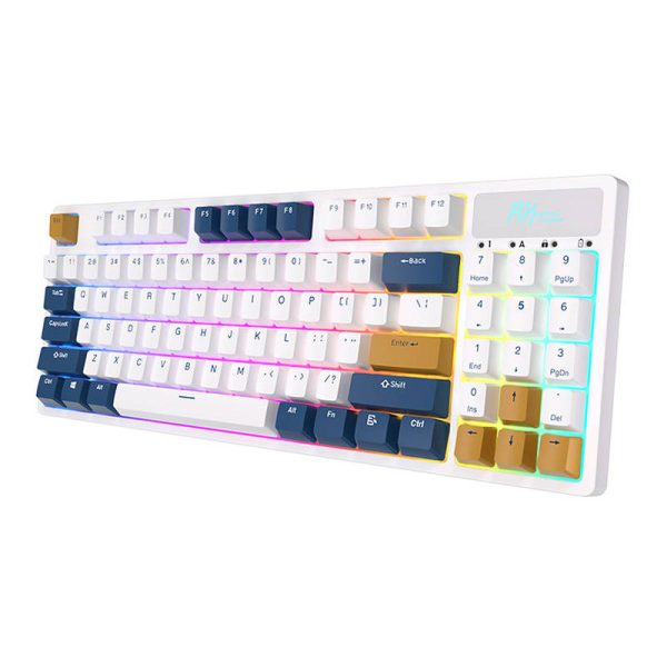 Wireless mechanical keyboard Royal Kludge RK89 RGB, Lemon switch (white) - Image 4
