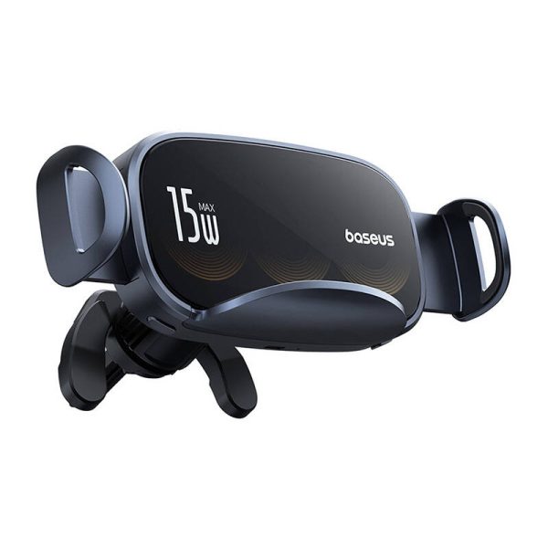 Car holder with inductive charger Baseus LightChaser (Black) - Image 3