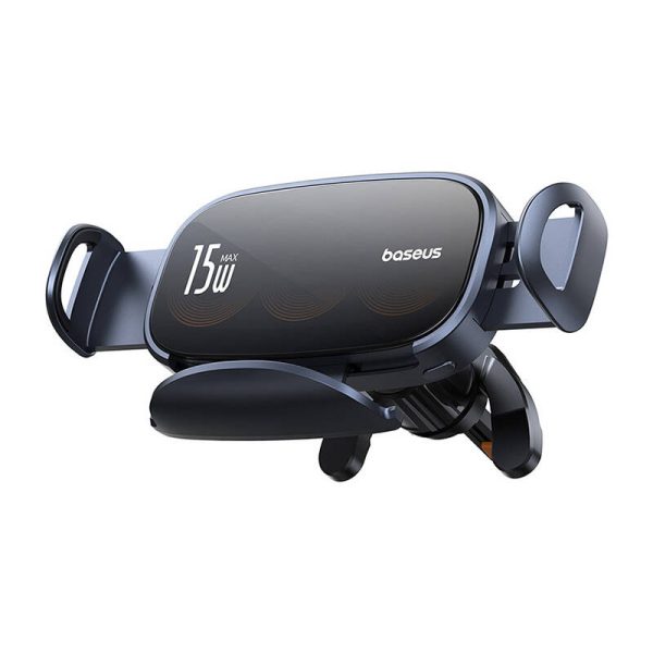 Car holder with inductive charger Baseus LightChaser (Black) - Image 4