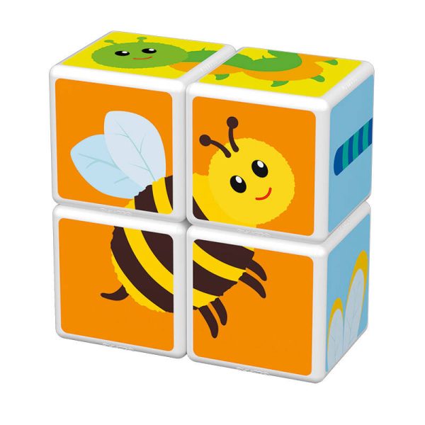 Magicube Printed Insects magnetic blocks + cards 7 pieces GEOMAG GEO-121 - Image 3