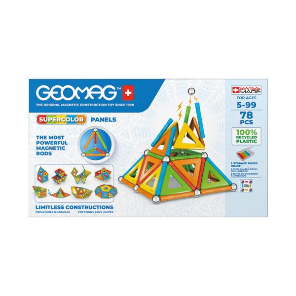 Supercolor Panels Recycled 78-piece GEOMAG GEO-379 - Image 2