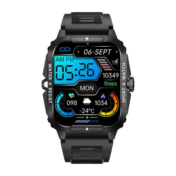 Colmi P76 smartwatch (black) — изображение 3