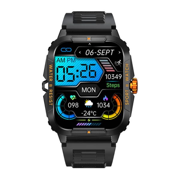 Colmi P76 smartwatch (black and orange) - Image 3