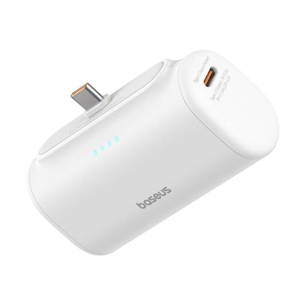 Powerbank Baseus Compact 5000mAh, 20W, USB-C (biały) - Image 3