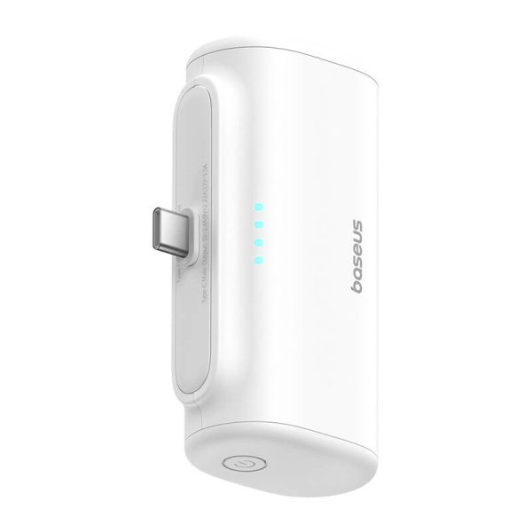 Powerbank Baseus Compact 5000mAh, 20W, USB-C (biały) - Image 5