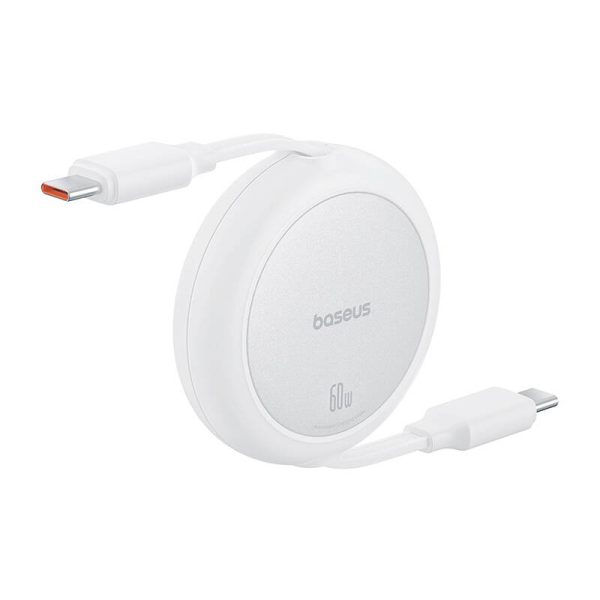 Baseus Free2Pull Mini USB-C to USB-C USB cable, 60W, 1, (white) - Image 3