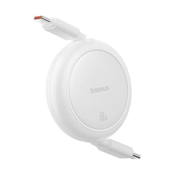 Baseus Free2Pull Mini USB-C to USB-C USB cable, 60W, 1, (white) - Image 4