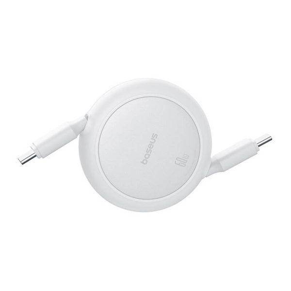 Baseus Free2Pull Mini USB-C to USB-C USB cable, 60W, 1, (white) - Image 5