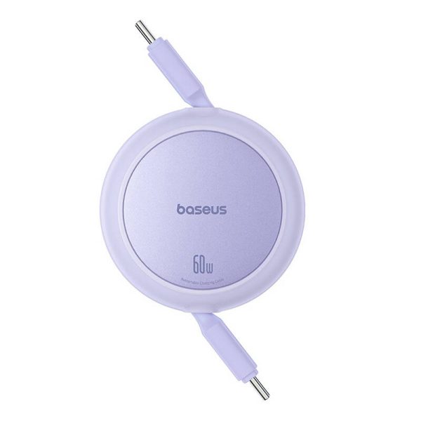 Baseus Free2Pull Mini USB-C to USB-C 60W USB cable, 1m (purple) - Image 2