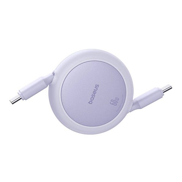 Baseus Free2Pull Mini USB-C to USB-C 60W USB cable, 1m (purple) - Image 3