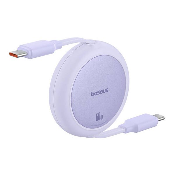 Baseus Free2Pull Mini USB-C to USB-C 60W USB cable, 1m (purple) - Image 5