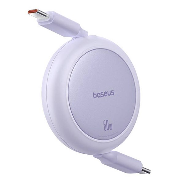 Baseus Free2Pull Mini USB-C to USB-C 60W USB cable, 1m (purple) - Image 4