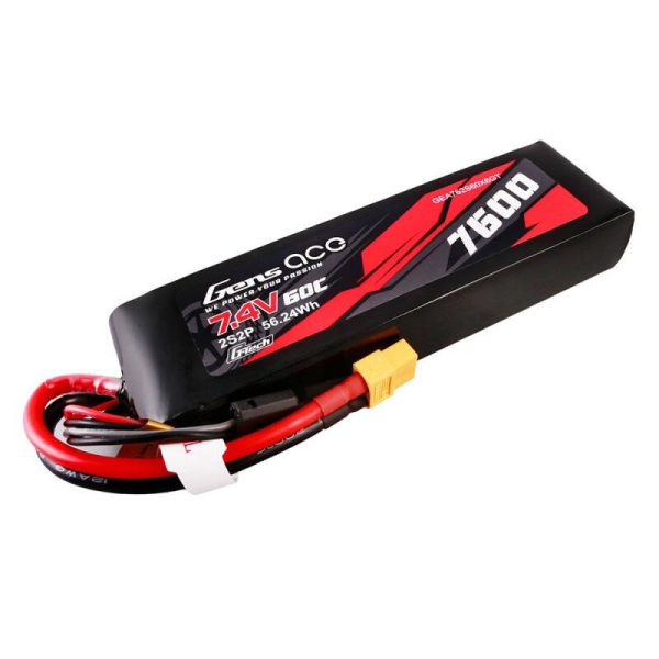 Gens ace G-Tech 7600mAh 7.4V 60C 2S2P Lipo Battery PC mat - Image 2