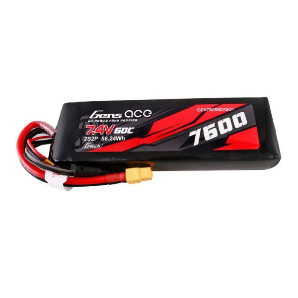 Gens ace G-Tech 7600mAh 7.4V 60C 2S2P Lipo Battery PC mat - Image 3