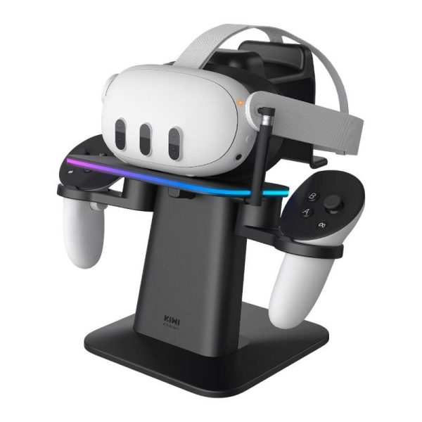 RGB Vertical Stand Meta Officially Co-Branded Kiwi Design QC03 for Meta Quest 3/Quest 2/Quest PRO Black - Image 2