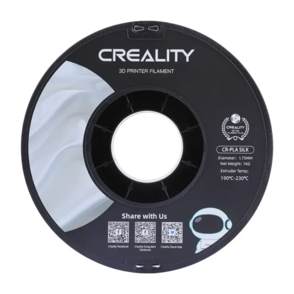 CR-Silk PLA Filament Creality (White) - Image 4