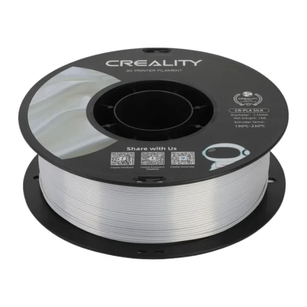 CR-Silk PLA Filament Creallity (Silver) - Image 5