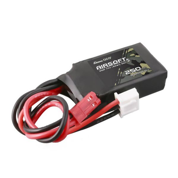 Gens ace 250mAh 7.4V 35C 2S1P Airsoft Gun Lipo Battery with JST-SYP Plug - Image 4