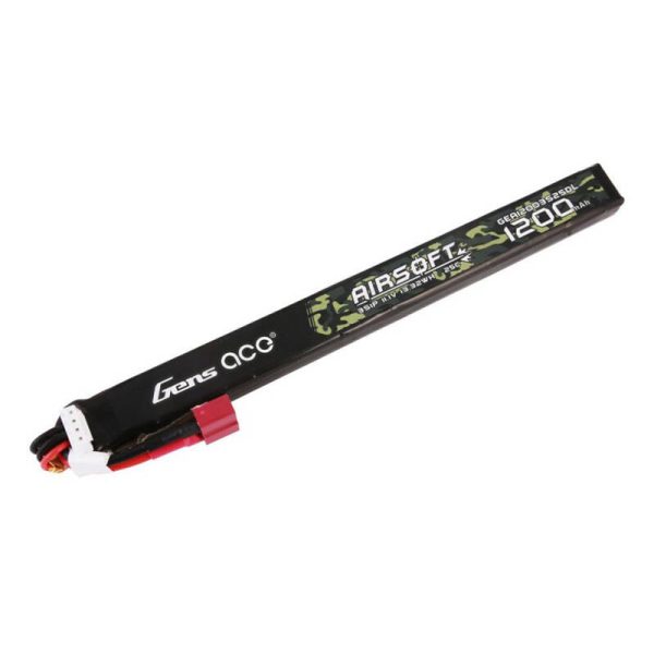 Gens Ace 25C 1200mAh 3S1P 11.1V Airsoft Gun Lipo Battery with T Plug Long size - Image 4