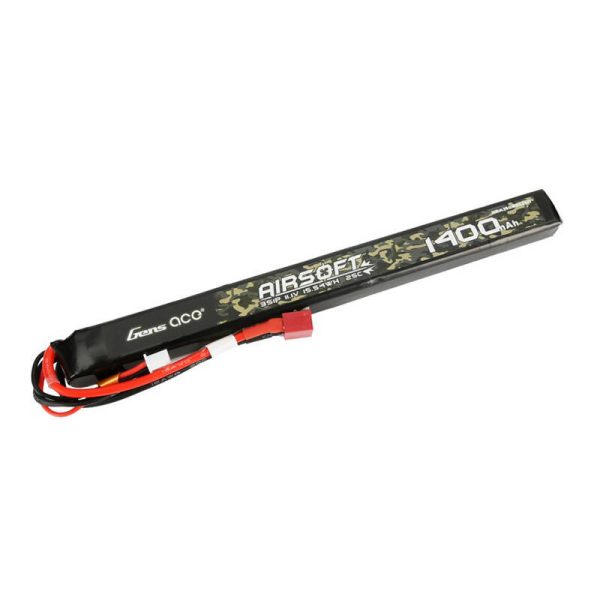 Gens ace 25C 1400mAh 3S1P 11.1V Airsoft Gun Lipo Battery with T Plug - Image 3