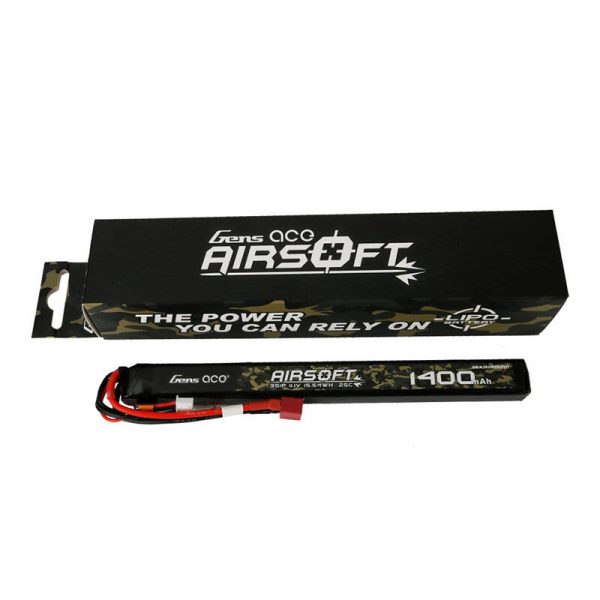 Gens ace 25C 1400mAh 3S1P 11.1V Airsoft Gun Lipo Battery with T Plug - Image 4