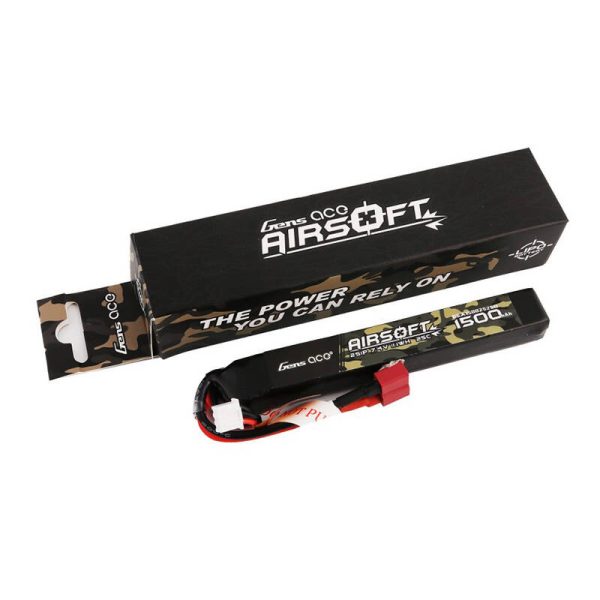 Gens ace 25C 1500mAh 2S1P 7.4V Airsoft Gun Lipo Battery with T Plug - Image 5