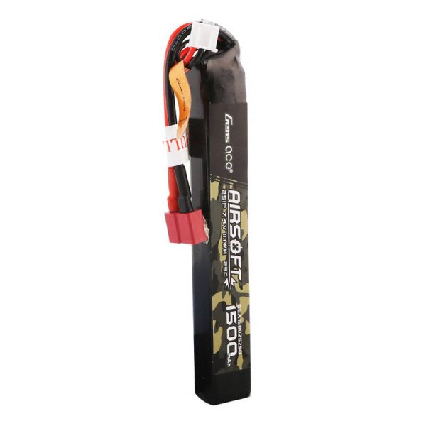 Gens ace 25C 1500mAh 2S1P 7.4V Airsoft Gun Lipo Battery with T Plug - Image 2