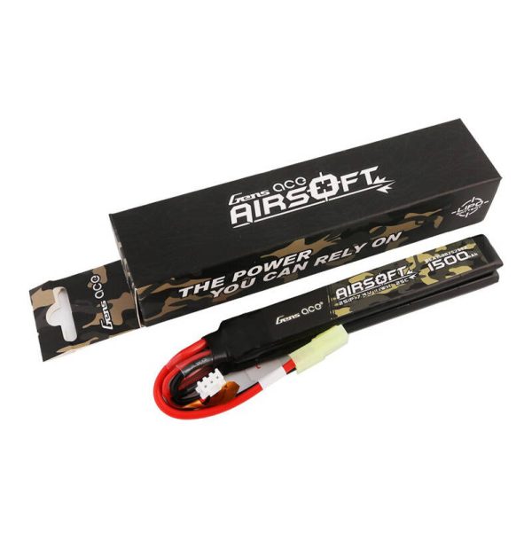 Gens ace 25C 1500mAh 2S1P 7.4V Nunchuck 2X Airsoft Gun Lipo Battery with mini Tamiya Plug - Image 4
