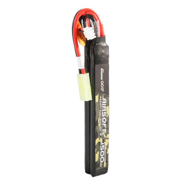 Gens ace 25C 1500mAh 2S1P 7.4V Nunchuck 2X Airsoft Gun Lipo Battery with mini Tamiya Plug - Image 3