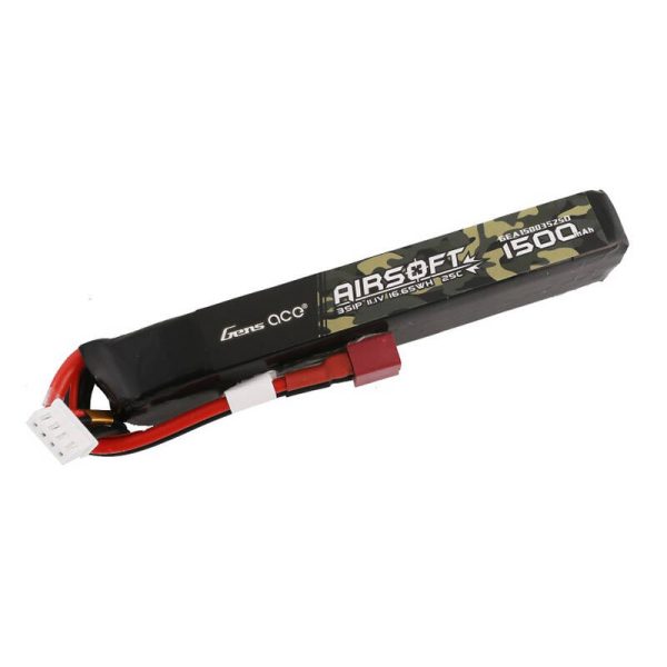 Gens ace 25C 1500mAh 3S1P 11.1V Airsoft Gun Lipo Battery with T Plug - Image 5