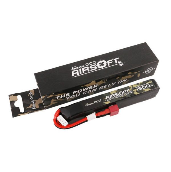 Gens ace 25C 1500mAh 3S1P 11.1V Airsoft Gun Lipo Battery with T Plug - Image 4