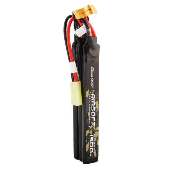 Gens ace 25C 1500mAh 3S1P 11.1V Nunchuck 3X Airsoft Gun Lipo Battery with mini Tamiya Plug — изображение 2