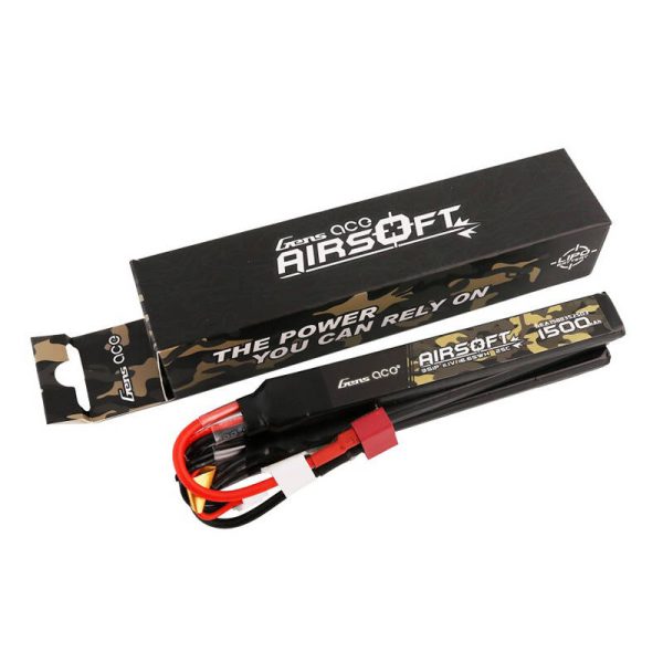 Gens ace 25C 1500mAh 3S1P 11.1V Nunchuck 3X Airsoft Gun Lipo Battery with T Plug - Image 5